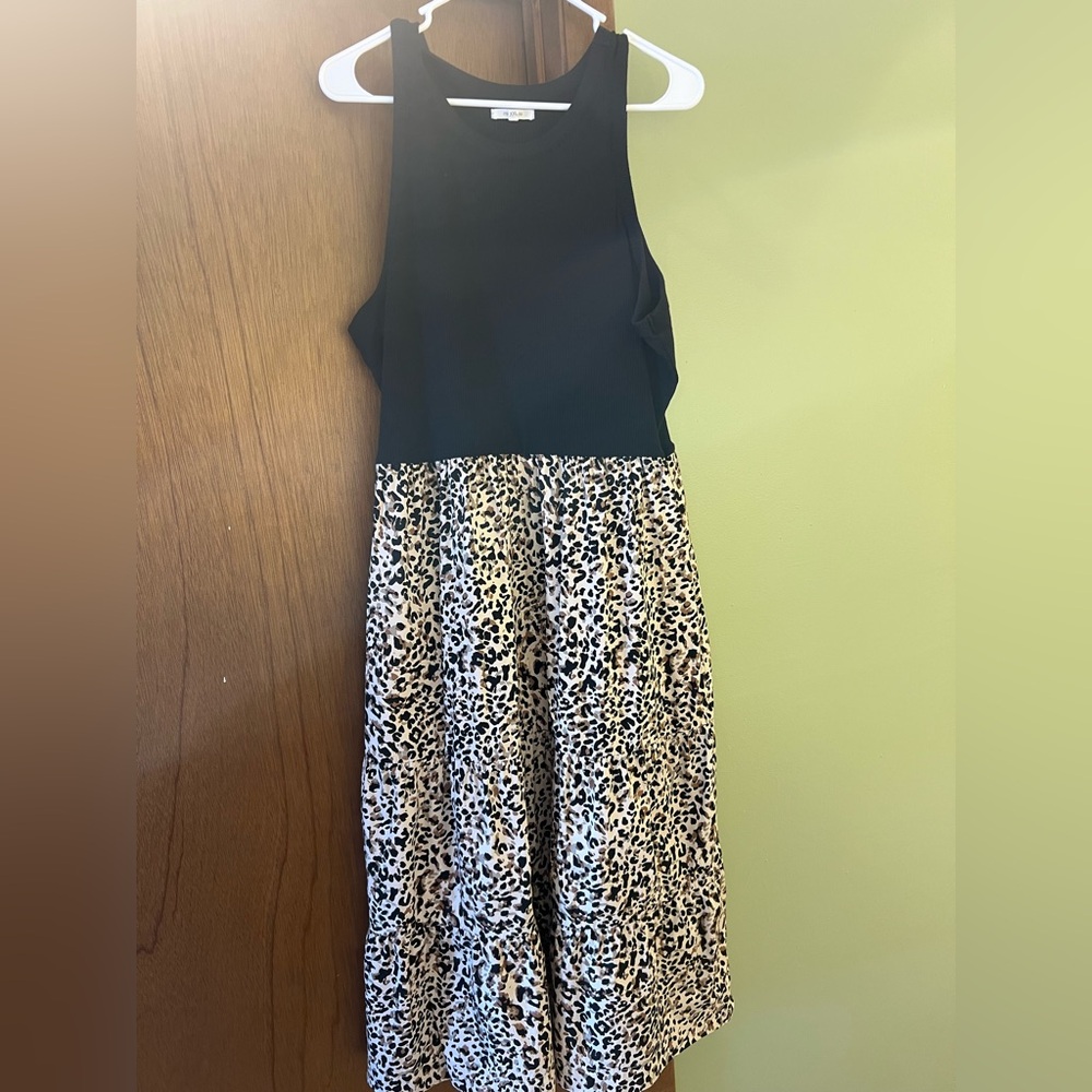 Maurice’s Tiered Tank MIDI Dress Animal Print